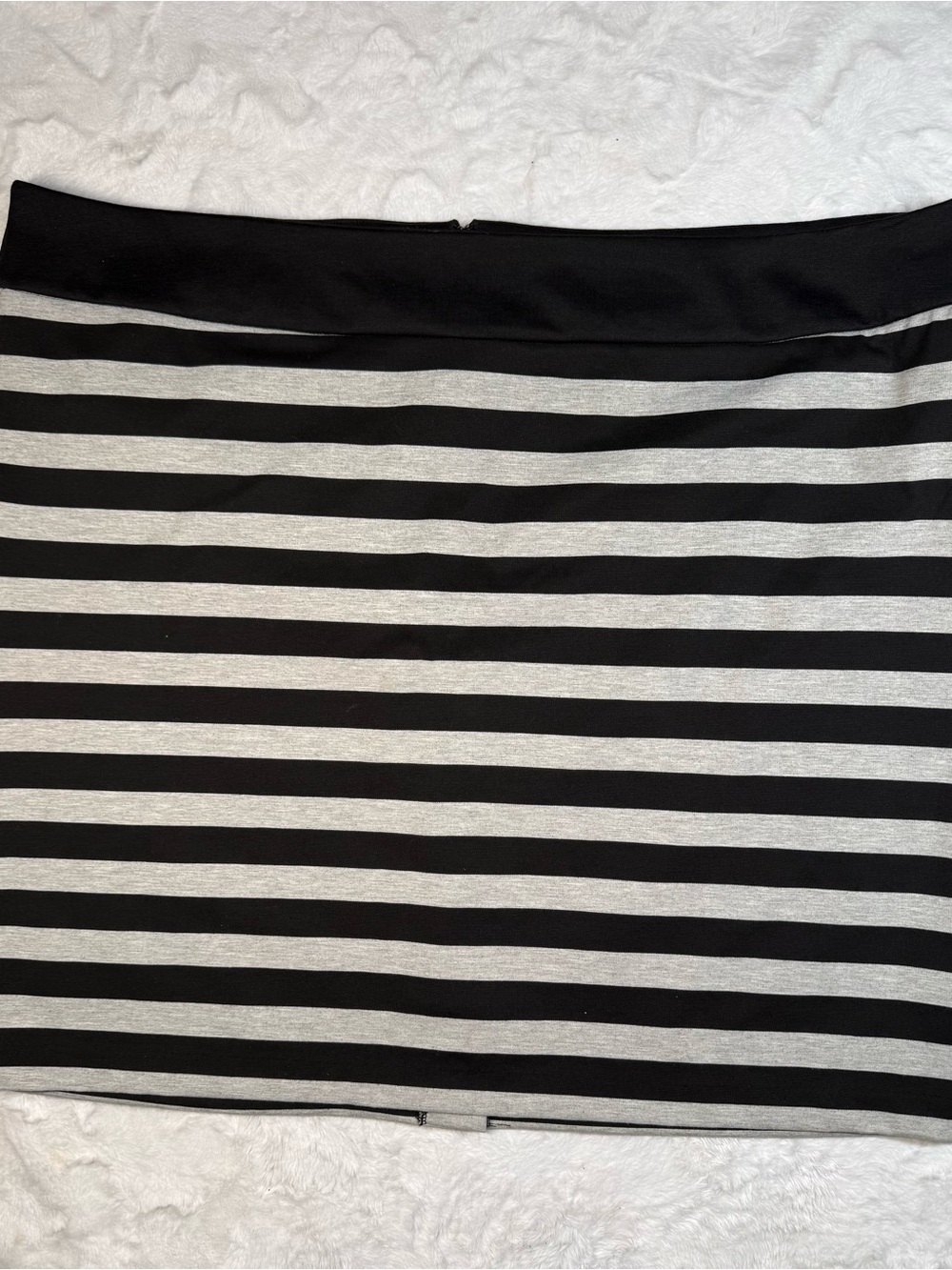 Merona Black and White Striped Mini Skirt